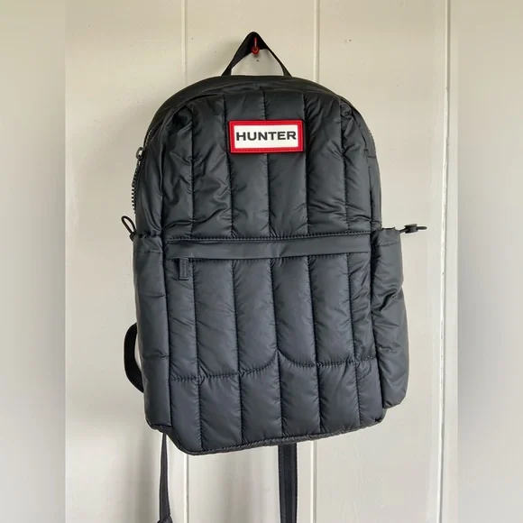 HUNT☆ Intrepid Puffer Large Backpack - Black/Red Box Logo HUNT☆ Intrepid Puffer Large Backpack - Black/Red Box Logo